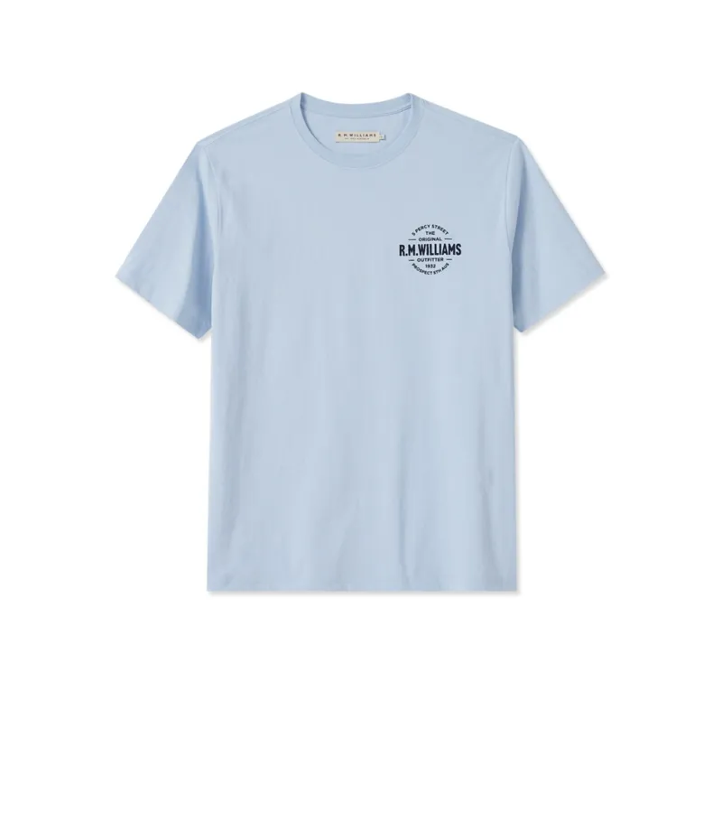 RM Williams Type T-Shirt Light Blue-6
